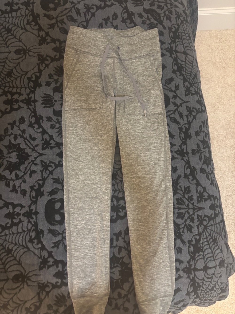 aerie Gray Heather Drawstring Jogger Pants